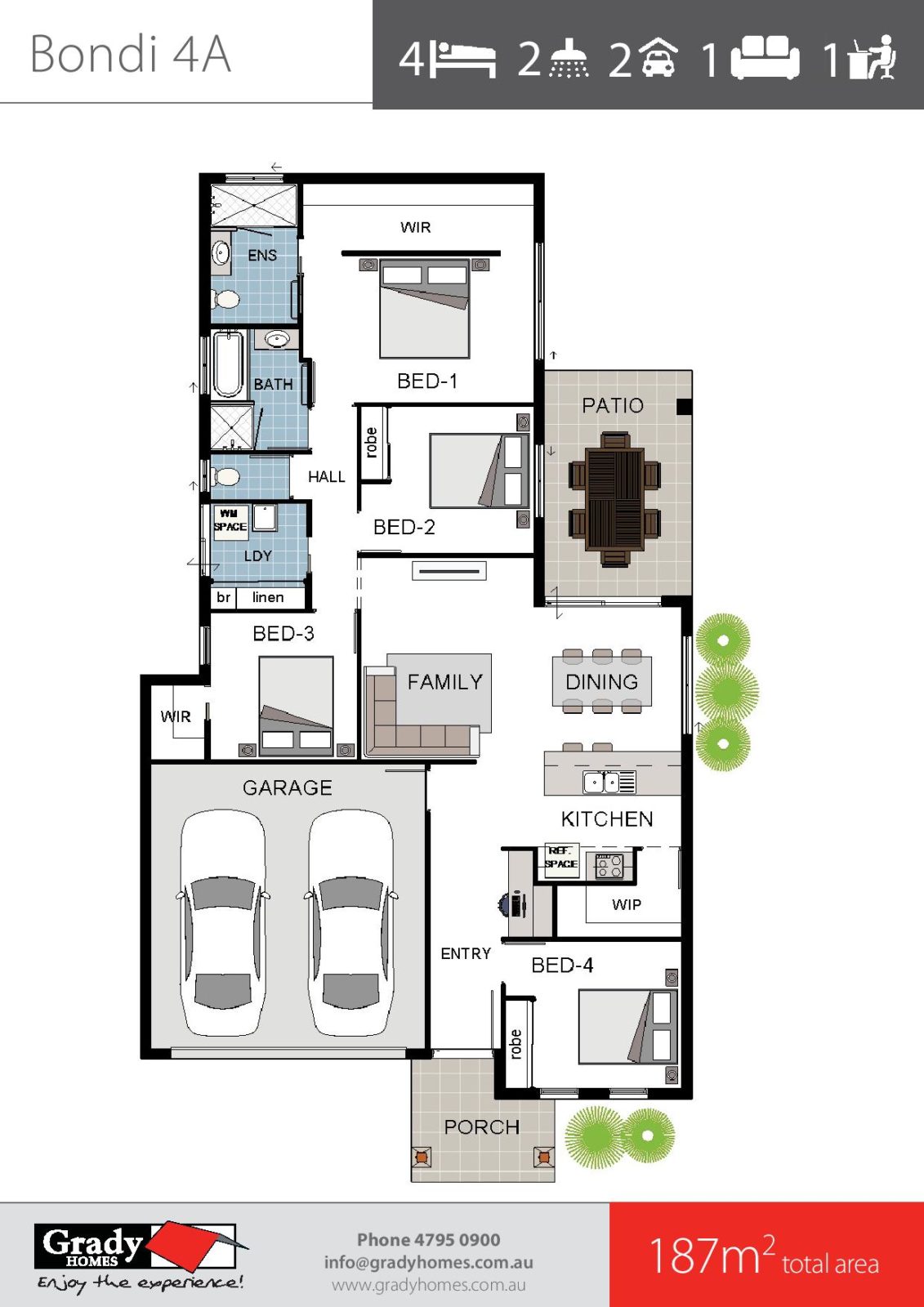 Bondi 4 - Grady Homes Floor Plan