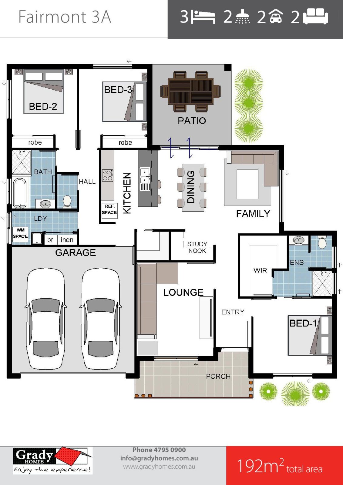 Fairmont 3A - Grady Homes Floor Plan Brochure